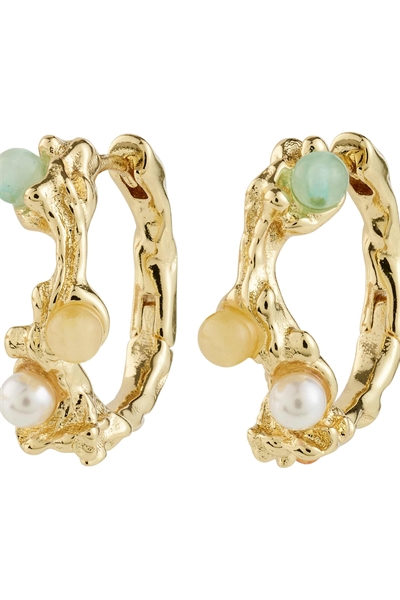 Серьги-кольца с ирисами артикул 154220179