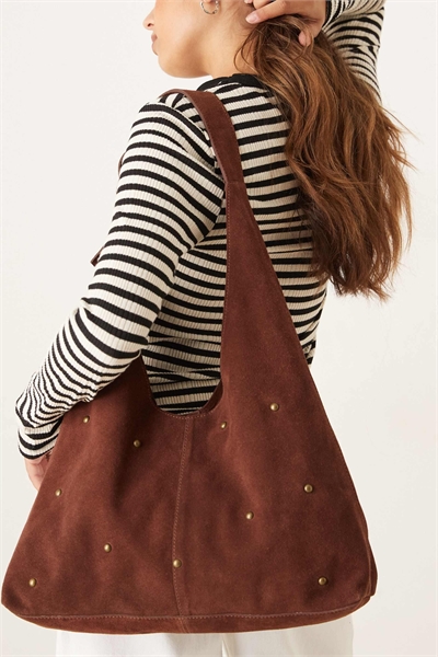 Сумка через плечо из натуральной замши артикул 150571738