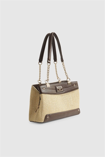 Сумка через плечо с ручкой из рафии артикул 156194966