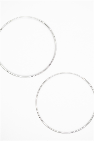 Серебряные кольца диаметром 50 мм артикул 150407831