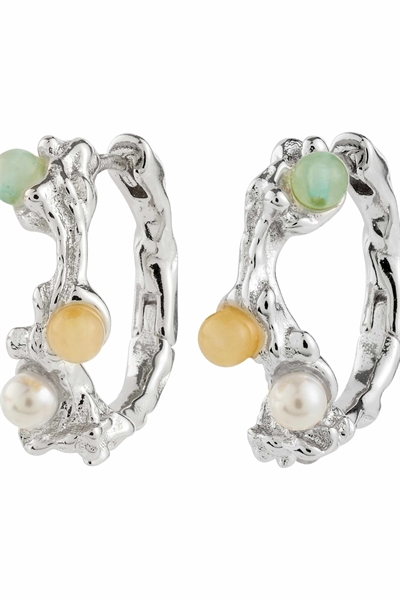 Серьги-кольца с ирисами артикул 154220295