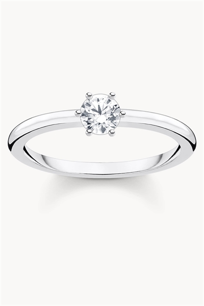 Кольцо из белого камня и серебра артикул 153898644