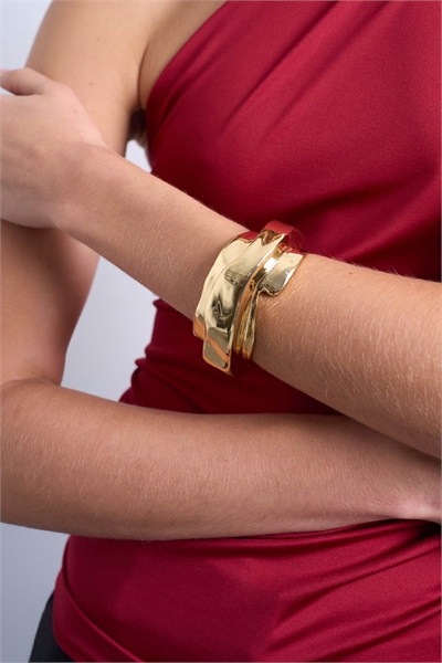 Асимметричный браслет Brena из золота артикул 151749571