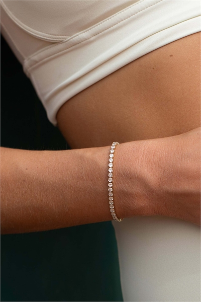 Водонепроницаемый браслет-теннис D.LOUISE серии Luxe, 3 мм, 16 артикул 145910147