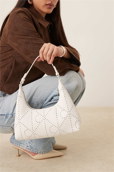 Кожаная сумка через плечо с логотипом в стиле джинсов артикул 154172982