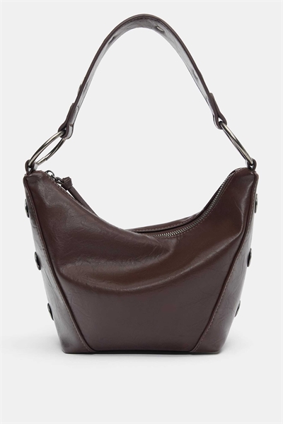 Сумка через плечо коричневого цвета артикул 153365377