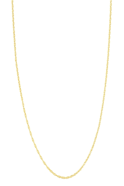 Ожерелье из скрученной цепочки из серебра 925 пробы с позолотой артикул 147883279