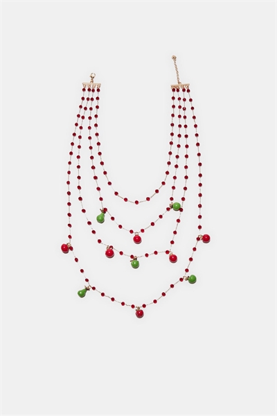 Ожерелье с несколькими подвесками в виде фруктов артикул 155663953