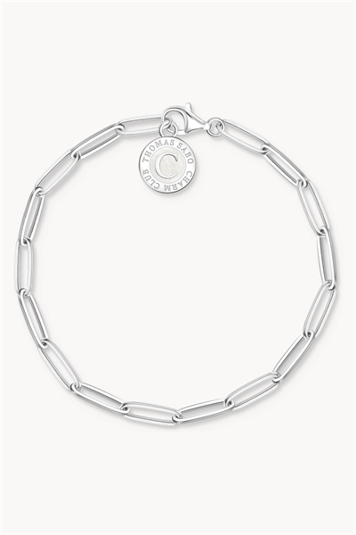 Браслет с подвесками для членов клуба с белой монеткой Charmista из серебра артикул 154286717