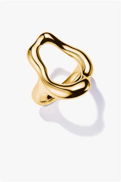 Позолоченное кольцо «Естественная красота» артикул 154286117