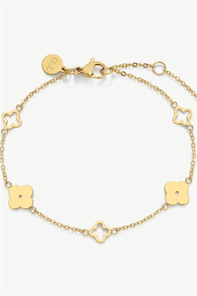 Водонепроницаемый браслет D.LOUISE с изображением многолистного клевера артикул 145907074