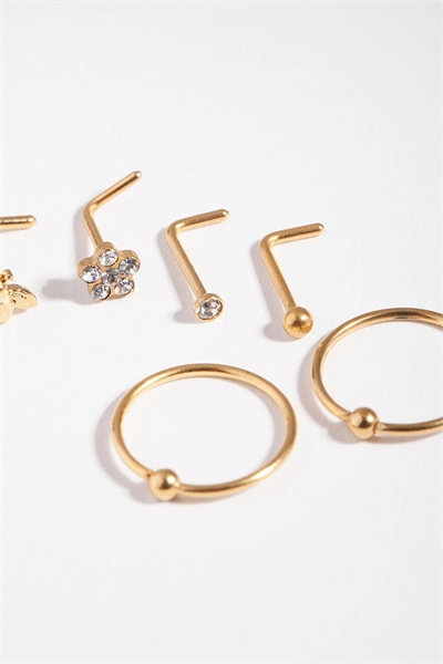 Набор из 6 сережек-гвоздиков в виде цветка и пчелы из хирургической стали Lovisa артикул 150794239