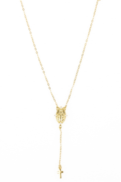 Кулон-крест для розария из серебра 925 пробы с позолотой артикул 143733257