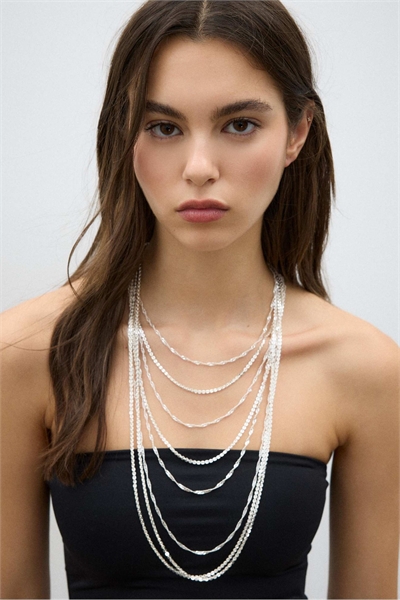 Длинное многорядковое колье артикул 155576274