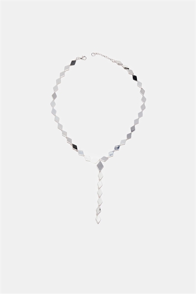 Колье-лариат с кристаллами с эффектом бриллианта артикул 154880662