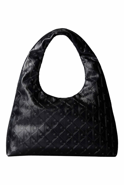 Большая сумка через плечо с тисненым логотипом артикул 151415474