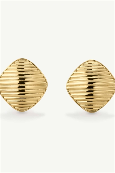 Серьги в винтажном стиле с ребристой текстурой артикул 149562608