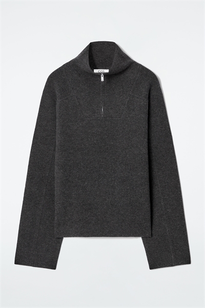 Джемпер с молнией из мериносовой шерсти артикул 1250699001