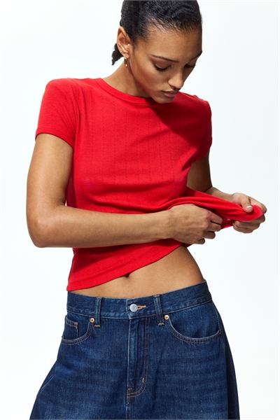 Футболка с узором «поинтел» артикул 1333899003