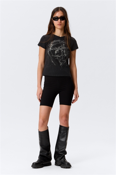 Шорты-байкеры средней посадки с облегающим кроем артикул 1334929001