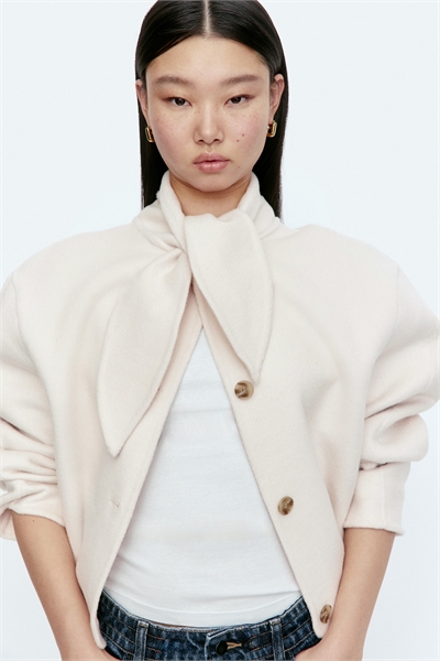 Куртка ручной работы из смешанной шерсти артикул 1336406002