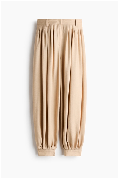 Брюки-балоны с складками артикул 1339034001