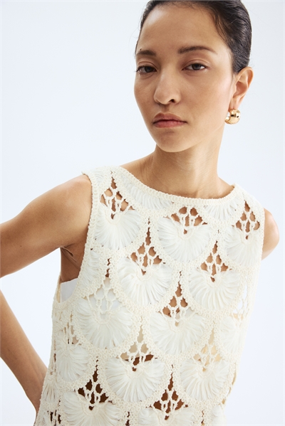 Топ с вырезом на спине и эффектом вязаного артикул 1339383001