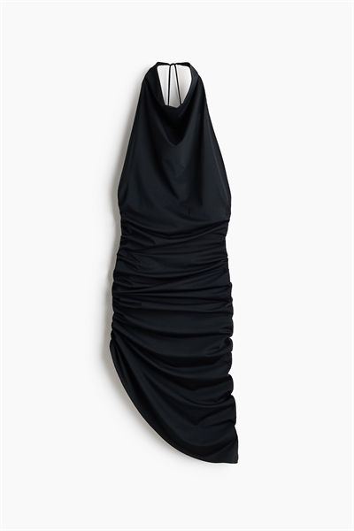 Топ с завязками на шее и удлиненным кроем артикул 1351478001