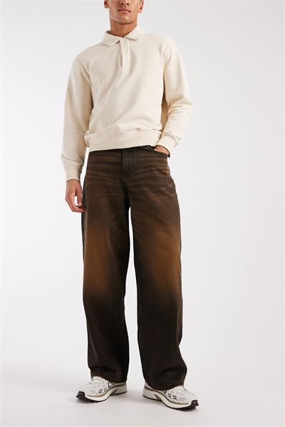 Джинсы-багги артикул 153363618