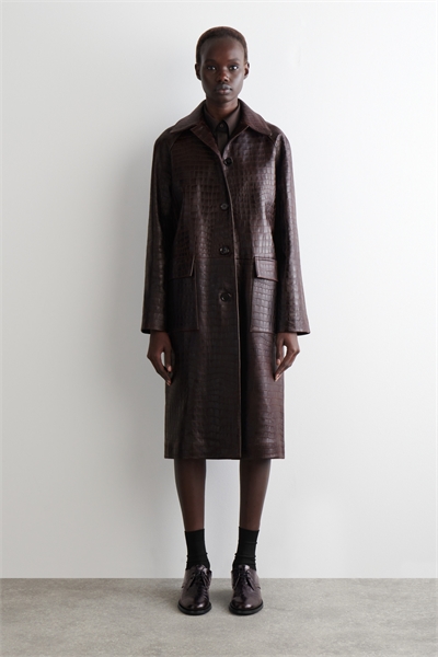 Туфли-дерби из кожи с эффектом крокодила артикул 1312422001