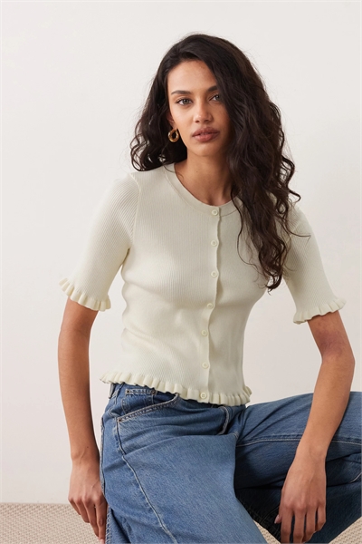 Кардиган с короткими рукавами и рукавами-трубочками артикул 156222000