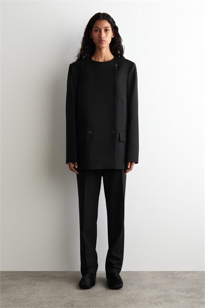 Узкие брюки из шерстяной ткани артикул 1291626002