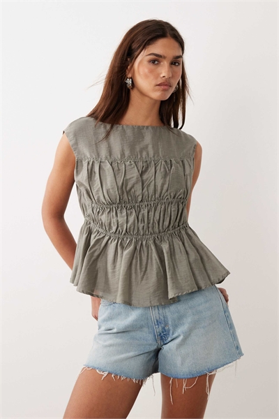 Топ с рюшами артикул 154848635