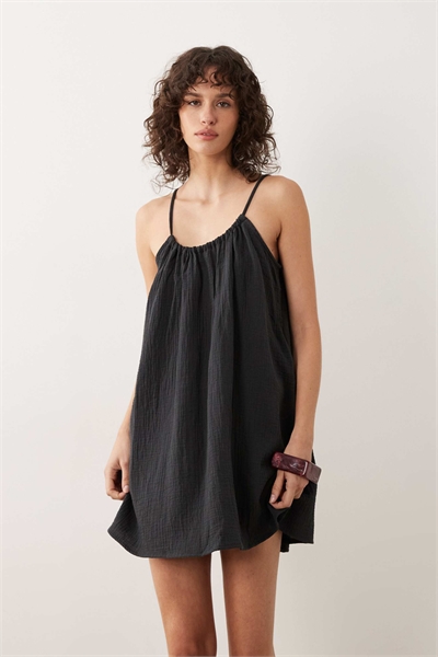 Мини-платье без рукавов из марли артикул 154332633