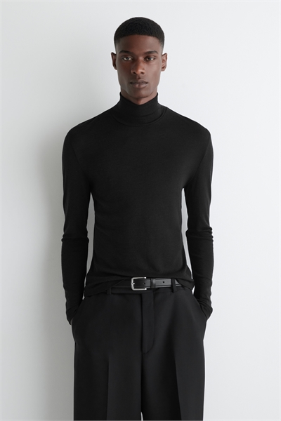 Джемпер с воротником Slim fit - шерсть артикул 1264072001