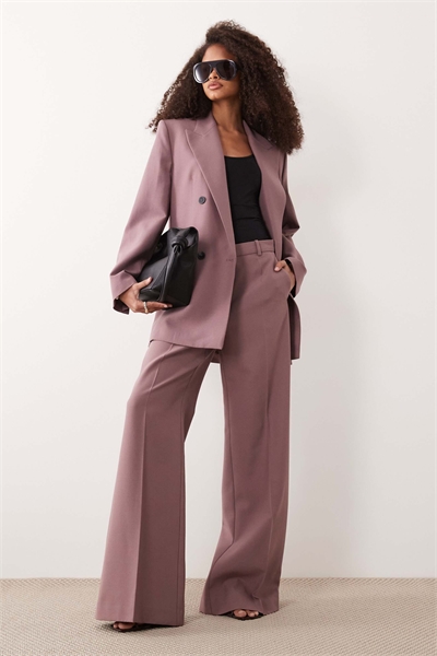 Бангкокский комплект из брюк-клеш из шерстяной смеси в нежно-розовом цвете артикул 155705689