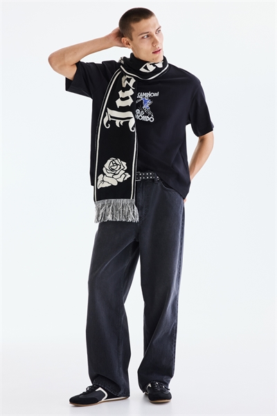 Футболка с принтом свободного кроя артикул 0967955181