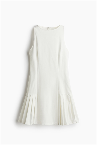 Платье из саржи с отделкой плиссе артикул 1285291001