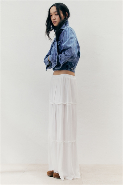 Юбка макси из кринклида артикул 1269532003