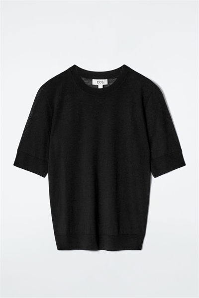 Вязаная футболка из мериносовой шерсти артикул 1216694001