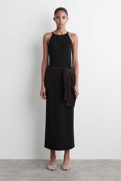 Трикотажное платье-миди артикул 1267060001