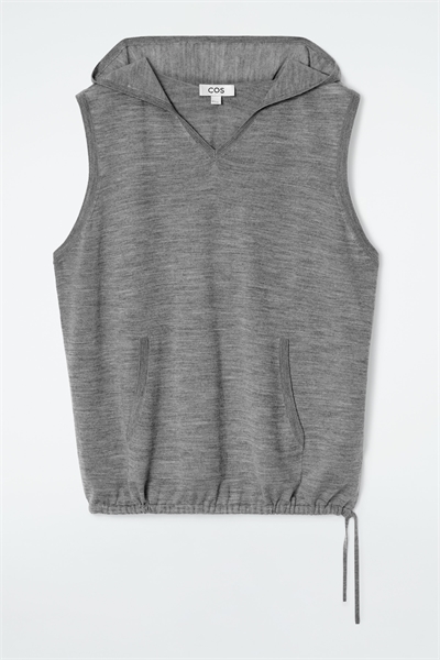 Толстовка без рукавов из мериносовой шерсти артикул 1267298001
