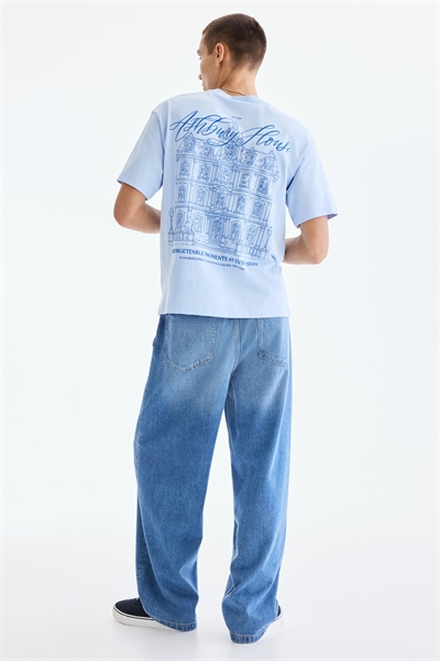 Футболка с принтом свободного кроя артикул 1034065217