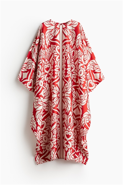 Платье-кафтан из атласа артикул 1263361003