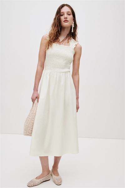 Платье из поплина со сборками артикул 1317925001