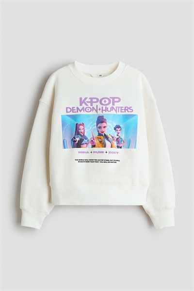 Толстовка с принтом и мотивами артикул 1318933009