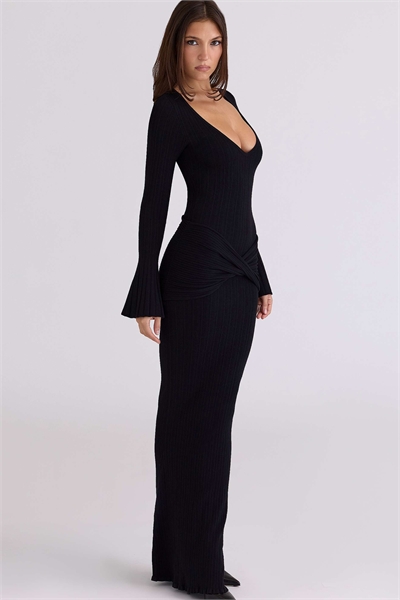 Макси-платье с рукавами-трубочками от Mila артикул 154117736