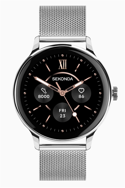 Часы Sekonda Flex Plus, круглые, диаметром 42 мм, серебристого цвета артикул 150323705