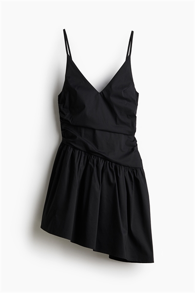 Асимметричное платье с вышитыми мотивами артикул 1241654001