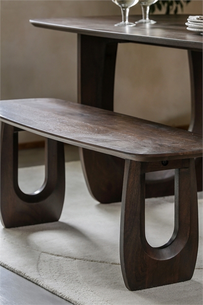 Обеденная скамья из дерева манго артикул 1312921001